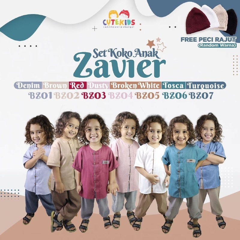 Setelan Koko Anak Zavier Bilhikma Cutekids