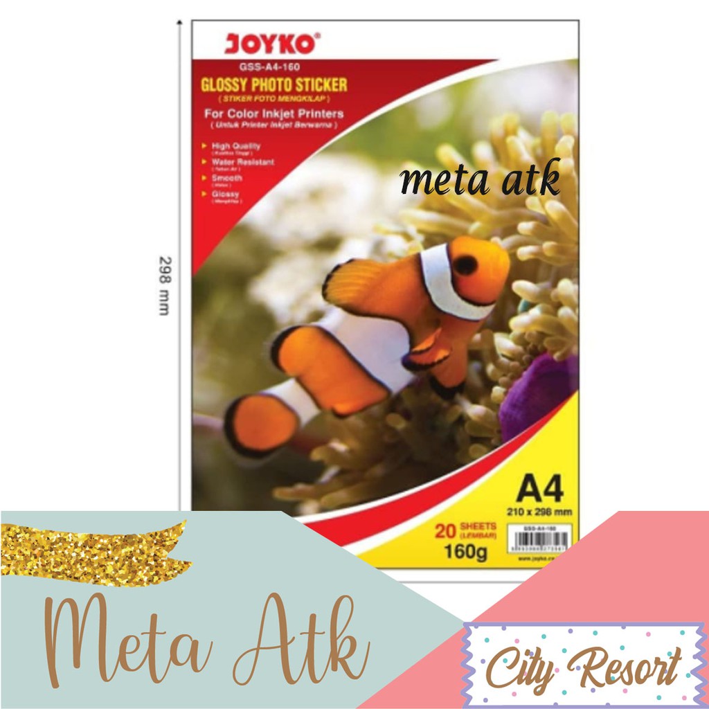 

Glossy Photo Sticker Stiker Foto Mengkilap GSS-A4-160