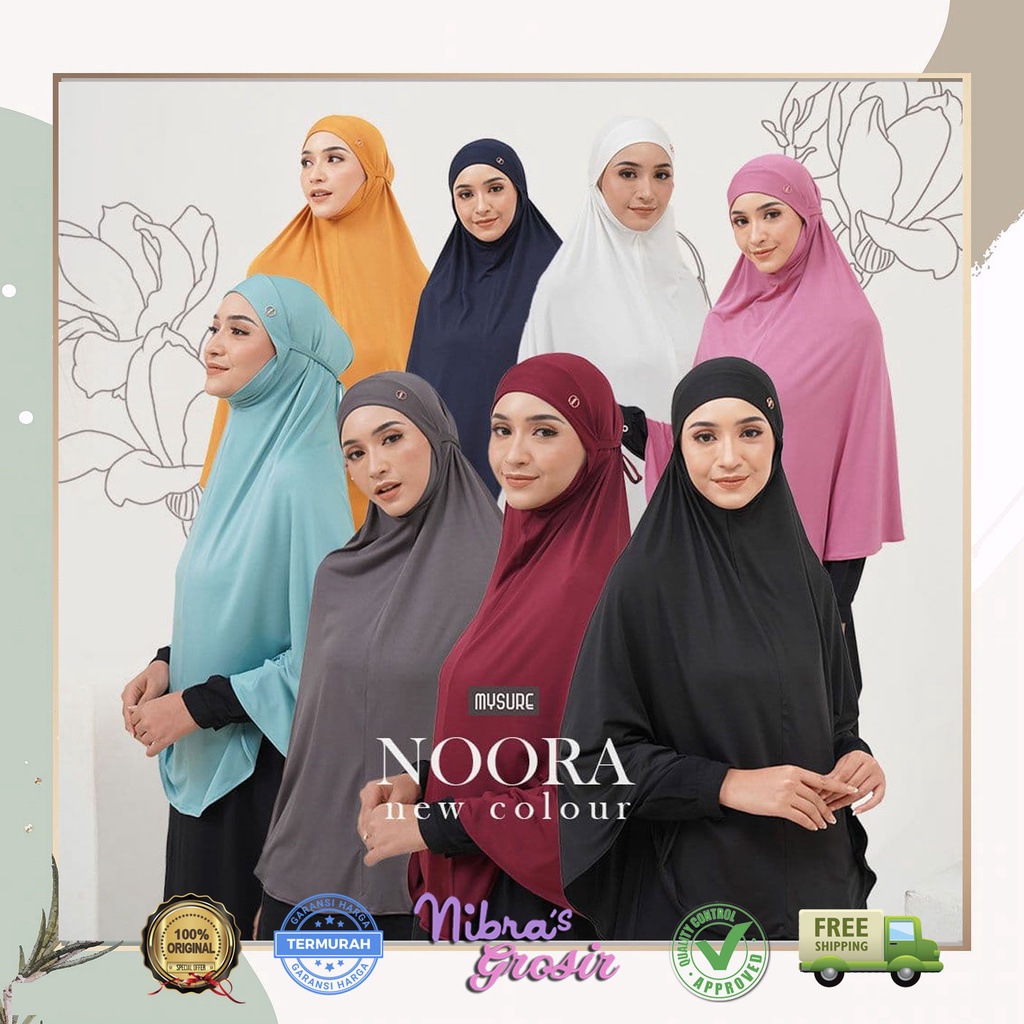 [ PROMO SALE ] TERBARU MYSURE NOORA BERGO SYARI   BERGO DEWASA / BERGO SYARI / BERGO NEW COLOUR BY M
