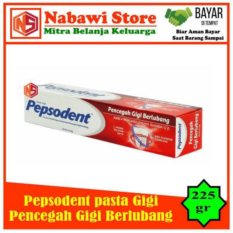 Nabawi Store. Pepsodent Pasta Gigi Whitening 225gr