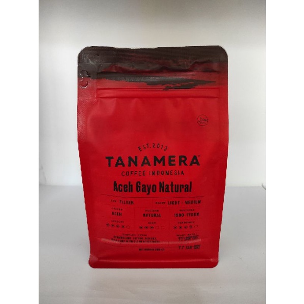 

Tanamera Coffee Aceh Gayo Natural Whole Bean Arabica