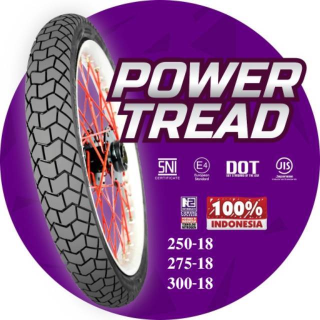 BAN LUAR MIZZLE TUBETYPE POWER TREAD &amp; POWER GRIP RING 18