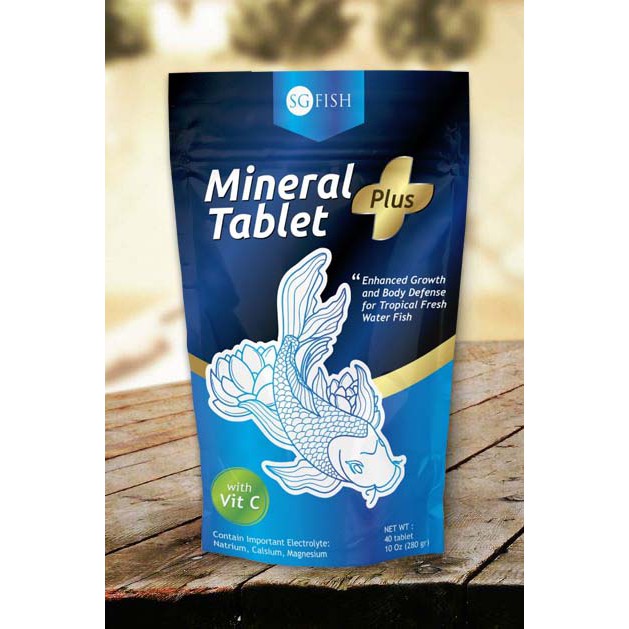 Eceran Mineral Tablet Plus Vitamin C Garam Garem Ikan 1 tablet