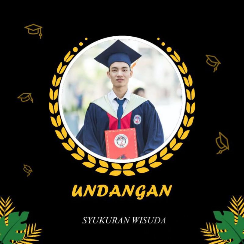 Undangan Digital Video Wisuda/undangan wisuda/ undangan simple dan cantik/ undangan murah