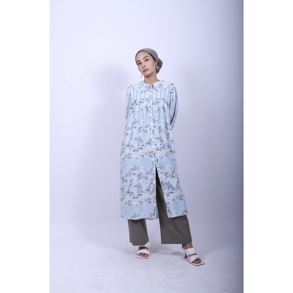 Itang Yunasz Ready To Wear - Magnolia Dress Blue