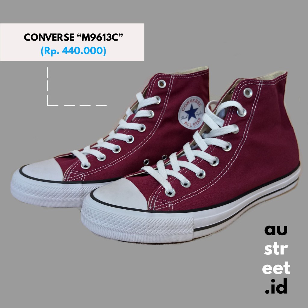 Sepatu Sneakers Converse M9613C Warna Merah Maroon