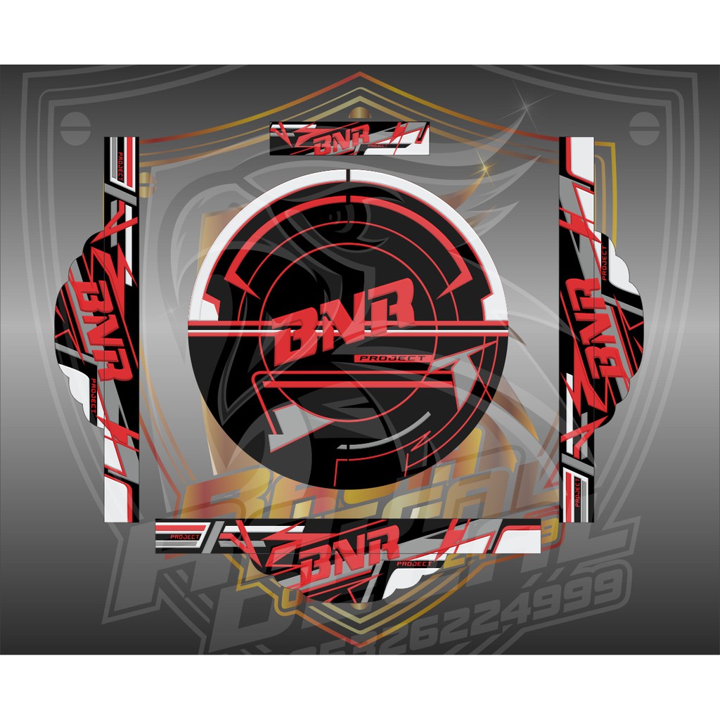 Stiker Decal Tebok Sangkar Murai Batu Oriq,BnR,Radja,JSF,Sazime Disain Custom BnR Terbaru