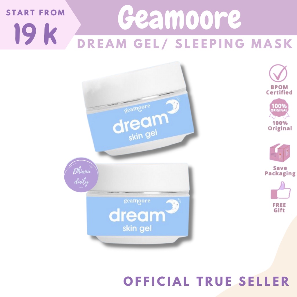 GEAMOORE DREAM SKIN GEL SLEEPING MASK GLOWING JELLY RED JELLY ORIGINAL 10 GR