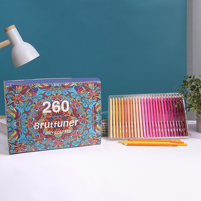 

260 Professional Oil Color Pencil Wood Colored Watercolor Pencils Draw