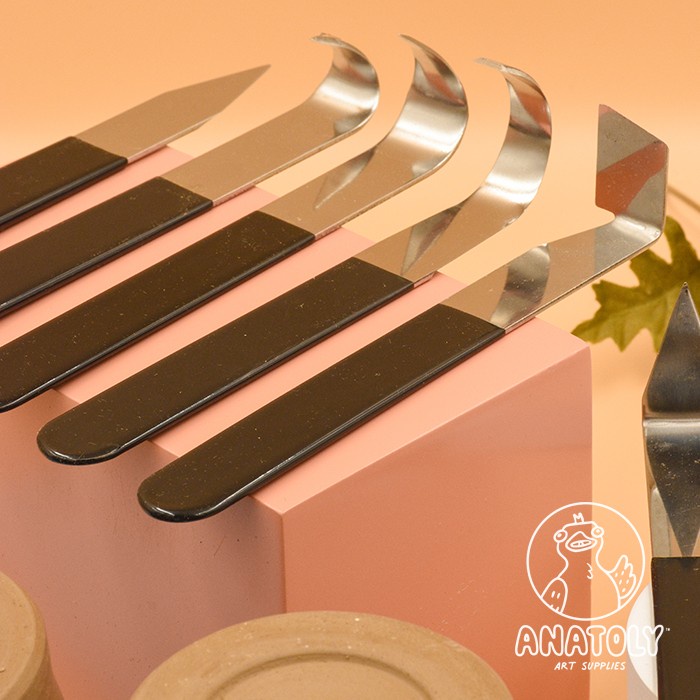

UKIR-ALAT- ADVANCED TRIMMING TOOLS 8 IN 1 SET FOR CLAY POTTERY A -ALAT-UKIR.