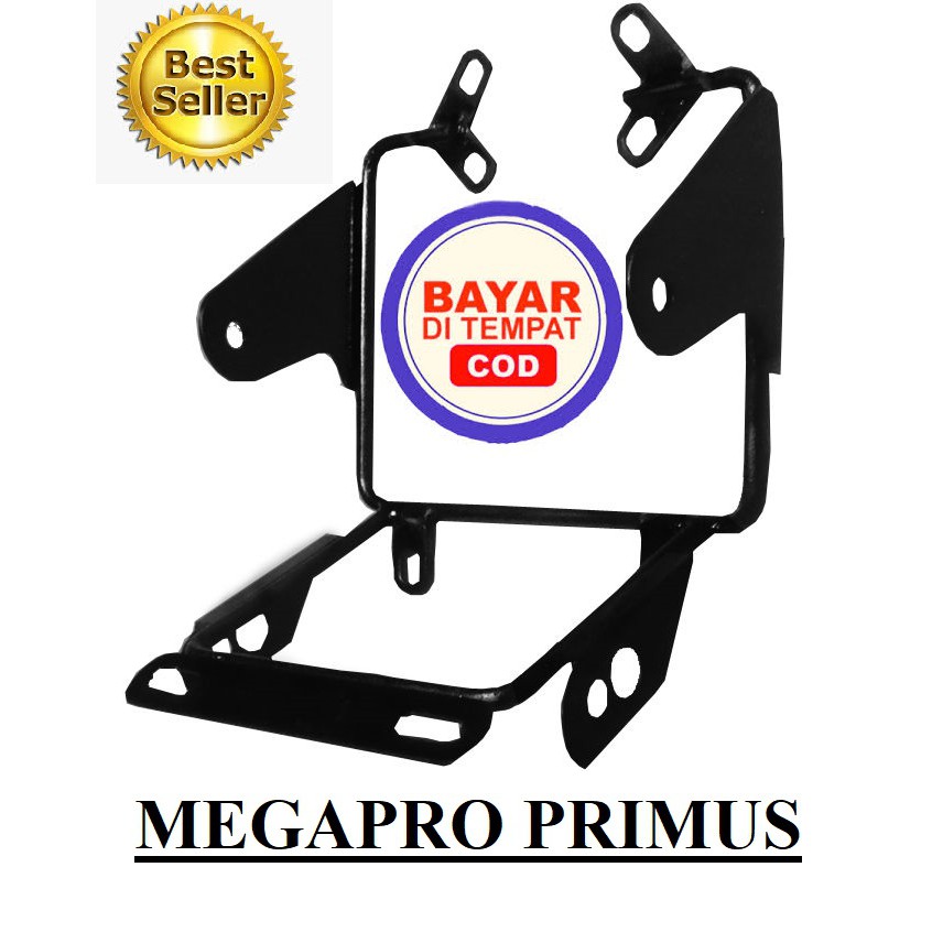 Braket Lampu Pesek MEGAPRO PRIMUS  7 INCH 5 INCH MP Variasi Modipikasi Motor riders bandung
