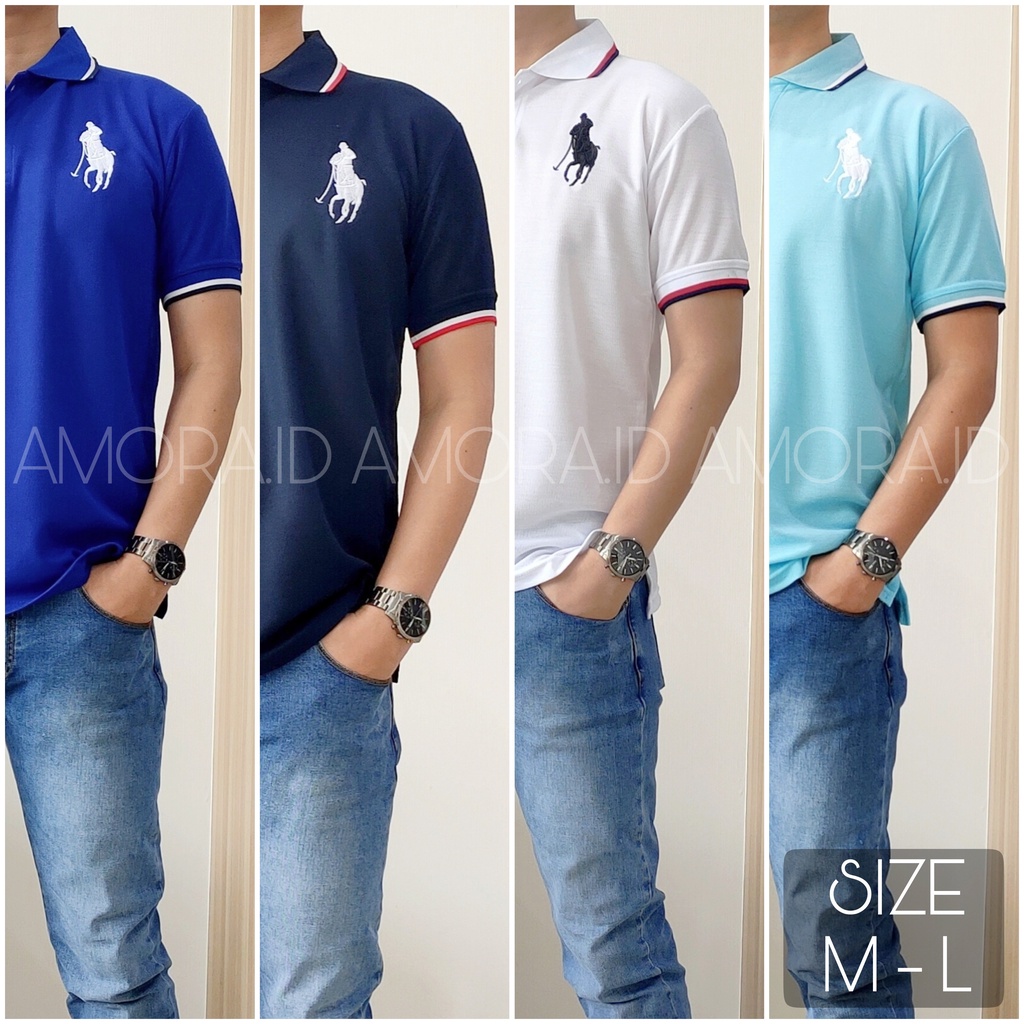 KAOS KERAH PRIA LAKOS DEWASA POLO POLOS SIZE L