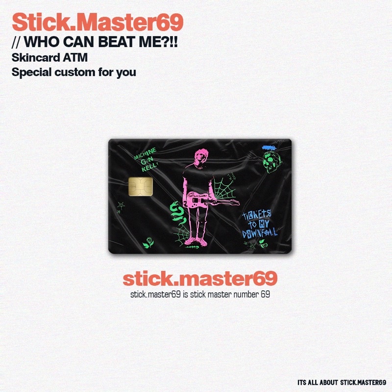 

MGK / Ticket to Downfall / Machine Gun Kelly (SKIN/STICKER kartu ATM)