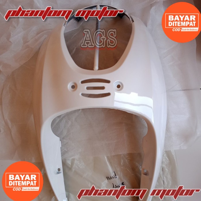 tameng body depan Scoopy karbu - Hitam - Hitam