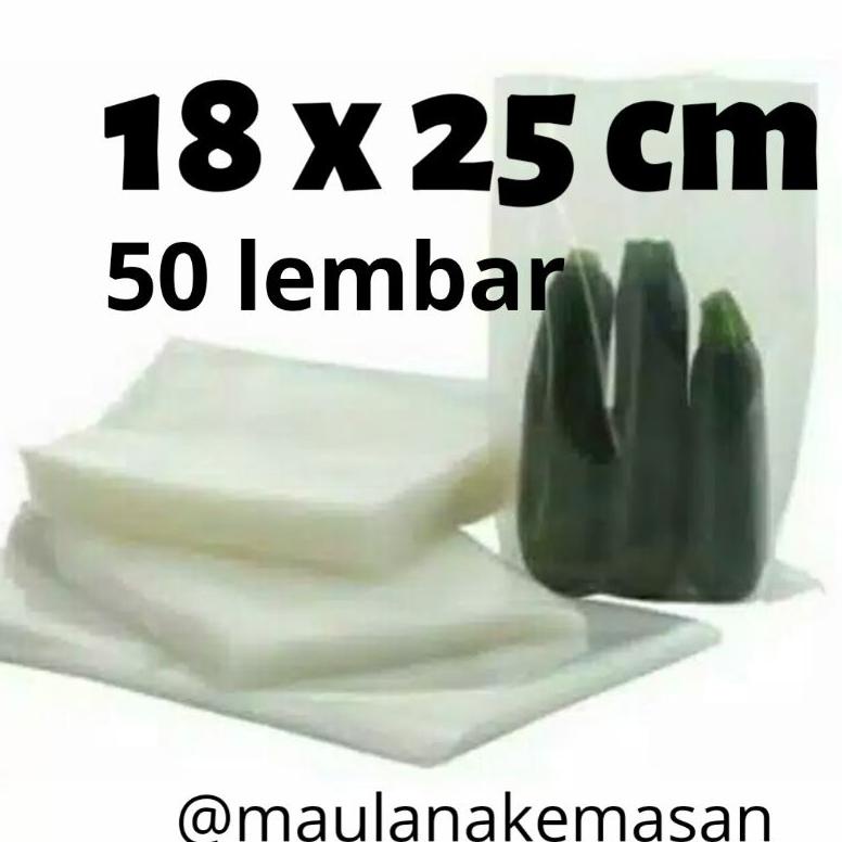 

Plastik Vakum Vacuum Bag 18X25 Cm 50 Lembar Termurah Berkualitas 80 Micron