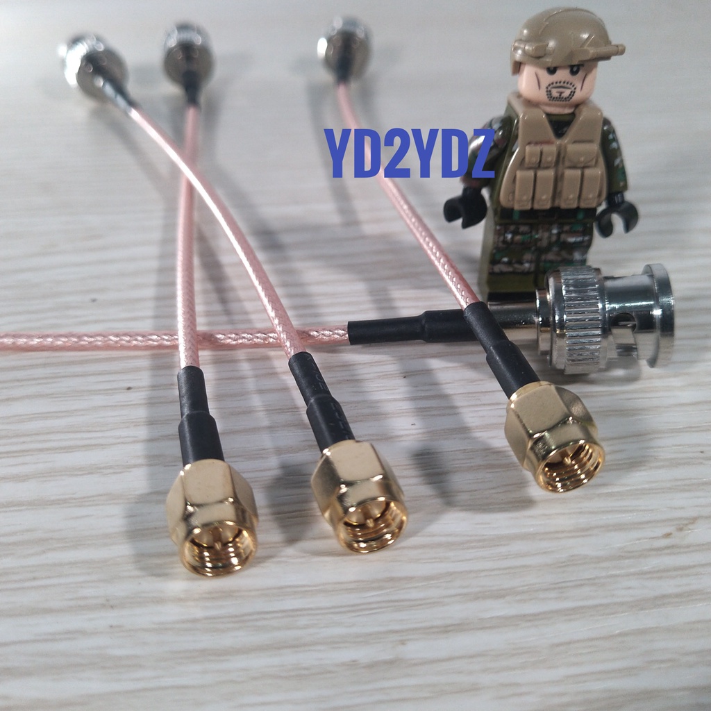 pigtail sma male to bnc male konektor kabel rg316 15cm jumper sambungan ht rf antenna nanovna vna analyzer coaxial coax rg-316 antena extension connector teflon