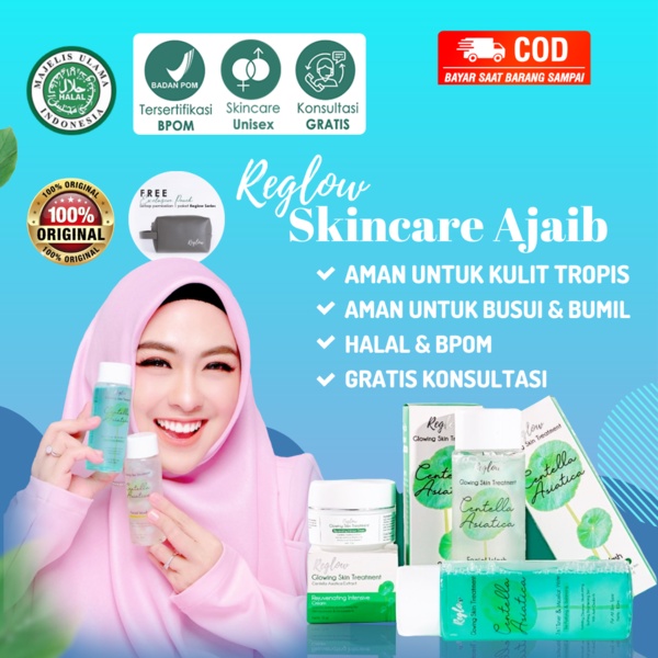 Paket Glowing Skincare Terbaik Reglow Original Aman BPOM / COD