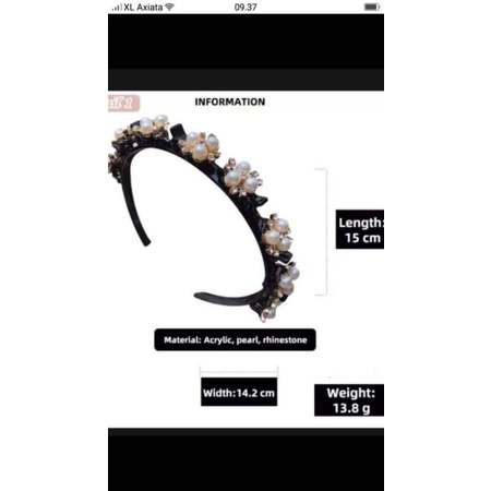 jepit bando dua pungsi mutiara