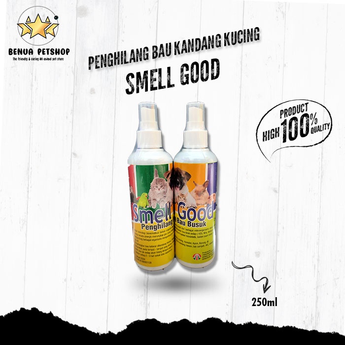 Penghilang Bau Kandang Kucing Anjing - SMELL GOOD Spray 250ml