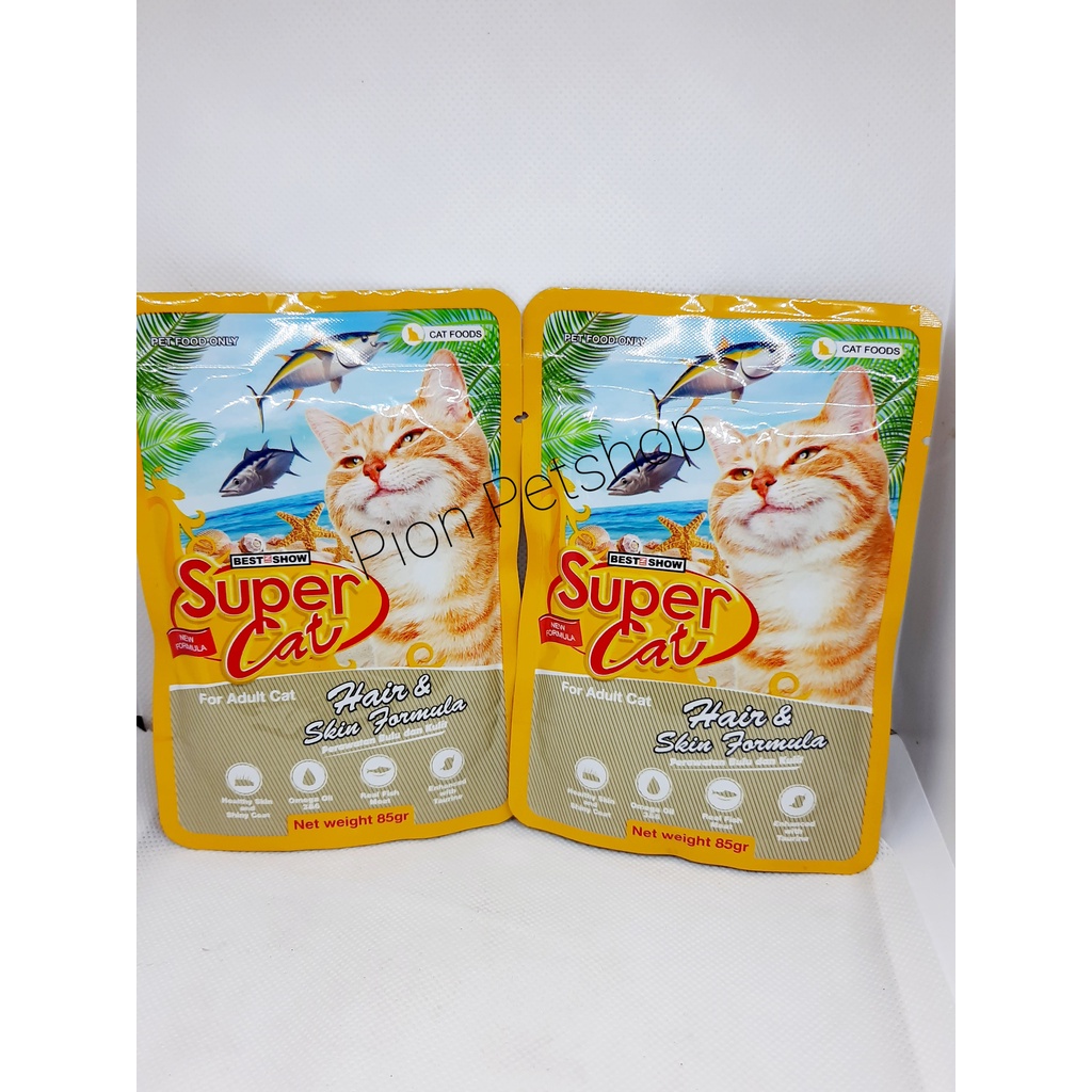 Super Cat Pouch 85gr/Makanan Basah untuk Kucing 85gr