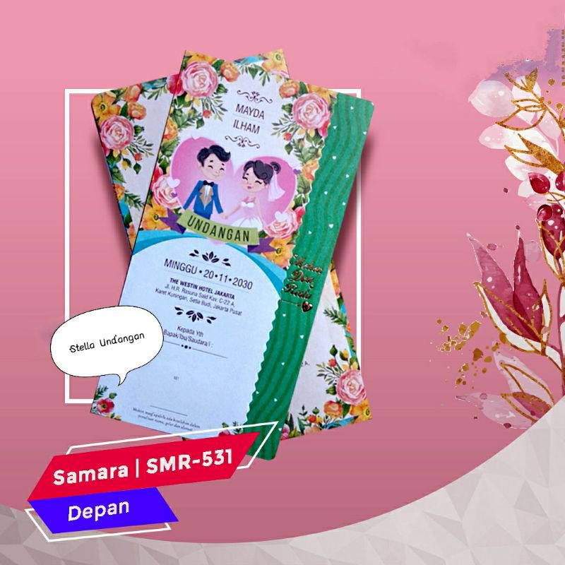 Blangko Undangan Samara 531 / Blangko pernikahan kosong