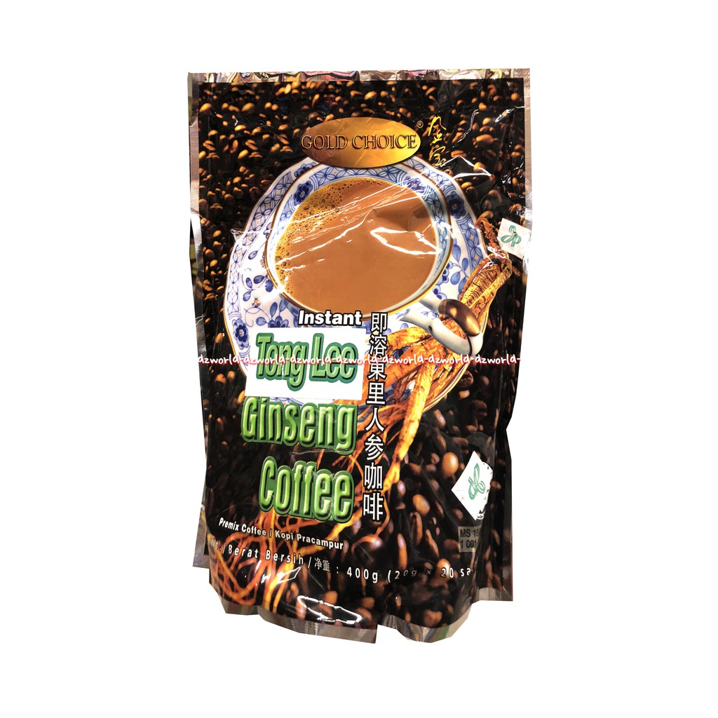 

Gold Choice 20sachet Instant Tong Lee Gingseng Premix Coffee Minuman Serbuk Kopi Gingseng Goldchoice Tonglee Tongli