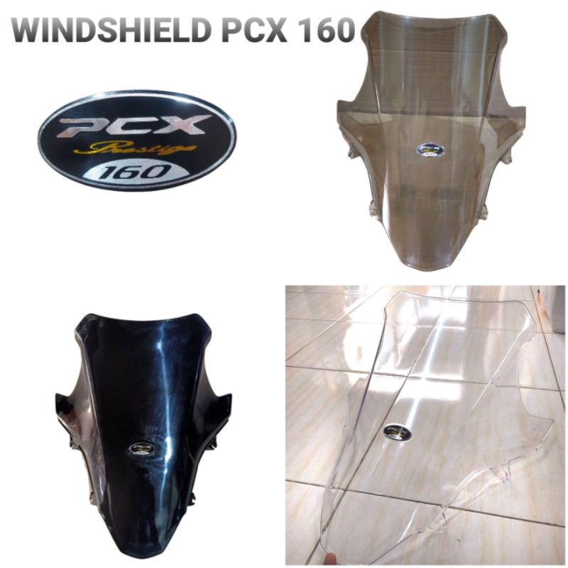 WINDSHIELD VISOR PCX 160 2021 - 2022 PANJANG TRANSPARAN