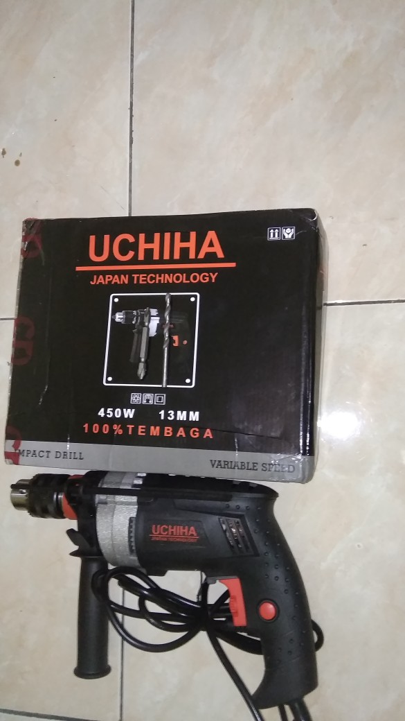 Promo Mesin Bor Lmpec Koper Drill Tangan 13mm Uchiha Japan Uciha Impak Beton Besi Kayu