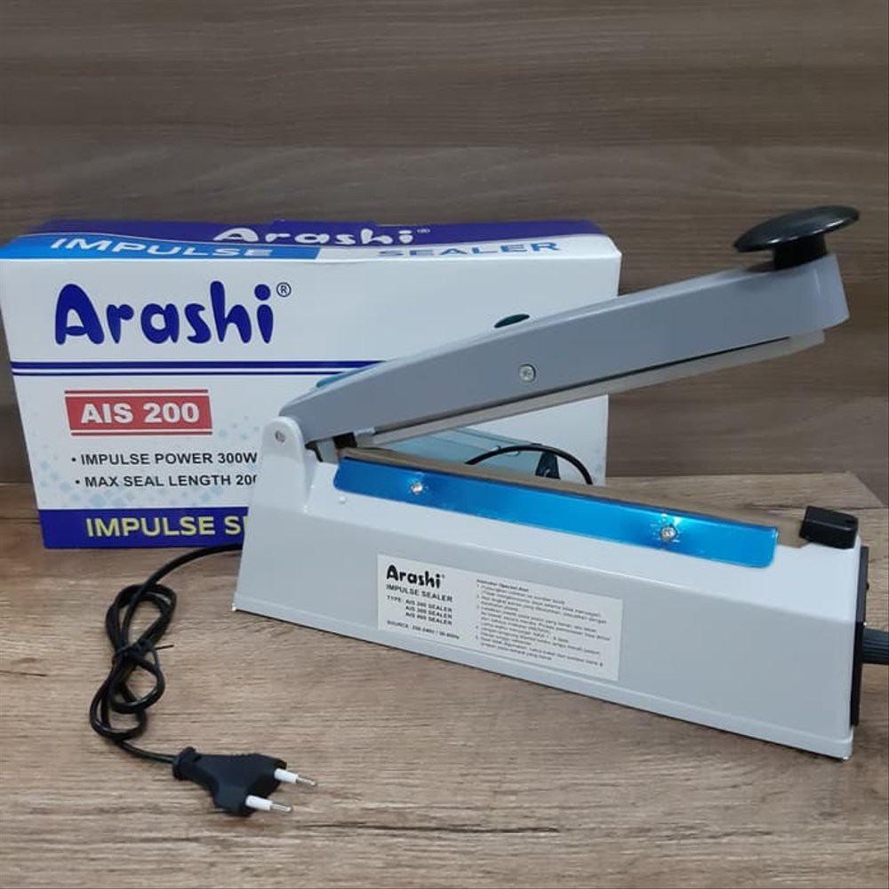 Hand Impulse Sealer Arashi AIS-200 Alat Perekat Plastik 20cm / Hyperlite TIS-202