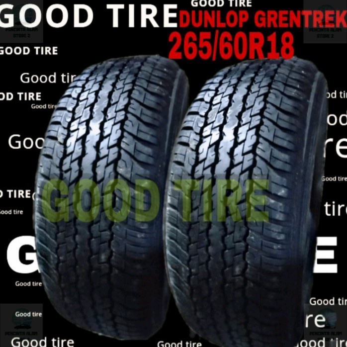 BAN MOBIL 265-60-18 R18 RING 18 DUNLOP AT20 AT25 PT COPOTAN SECOND (PAKET 2 BAN)