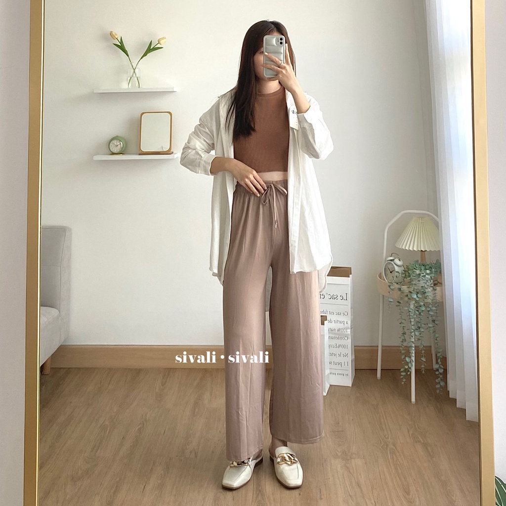 IL - Jessy Pant / Basic Cullote Pants Bumil Friendly Celana Kulot Jumbo