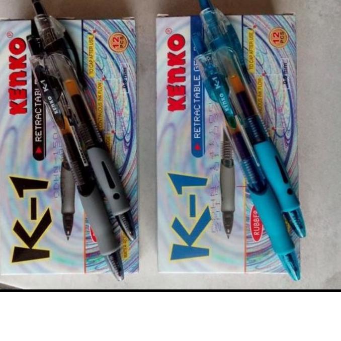 

D94♦ Pulpen Ballpoint gel Kenko K1 ( 12 pcs ) TERBAIK