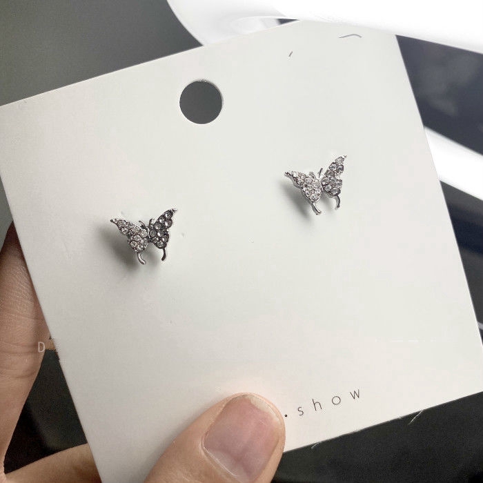 Butterfly Earrings Korean Version Super Fairy Temperament Simple Wild Ear Bone Clip