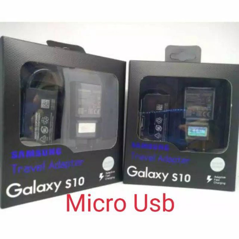 Tc Travel Charger SAMSUNG S10 Original 100% Micro Usb &amp; Type C