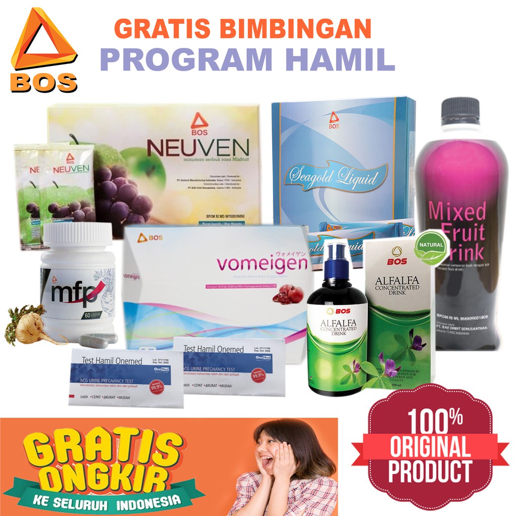 PROMO Paket Neuven Vomeigen Alfalfa Seagold MFP dan Mixed Fruit Drink 100% ORIGINAL 