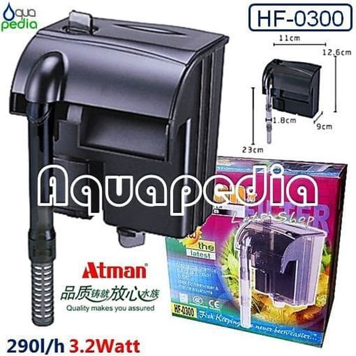 filter gantung aquarium/hang on atman hf 0300
