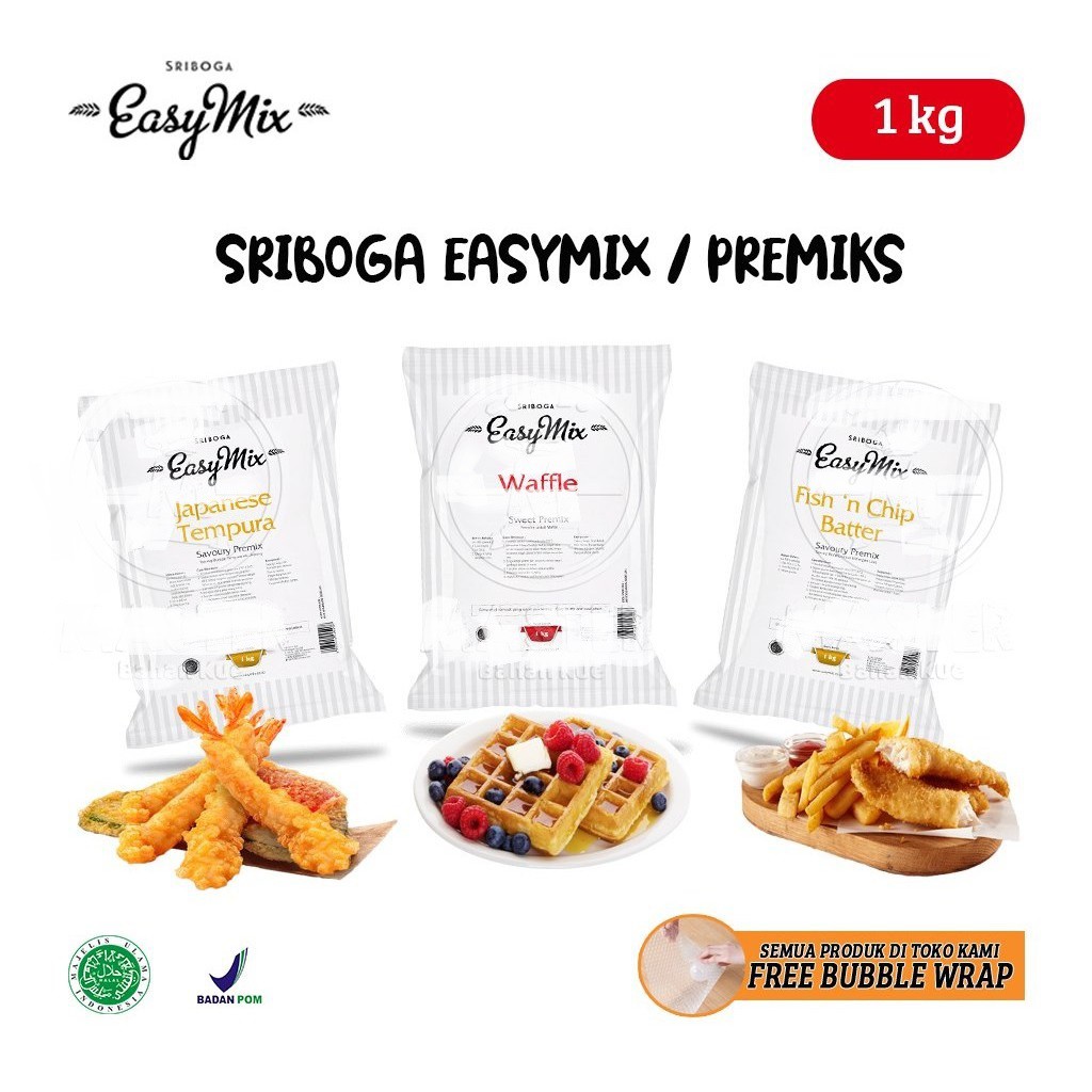 

Tepung Easymix Sriboga / Premix / Premiks Instan [1 Kg]
