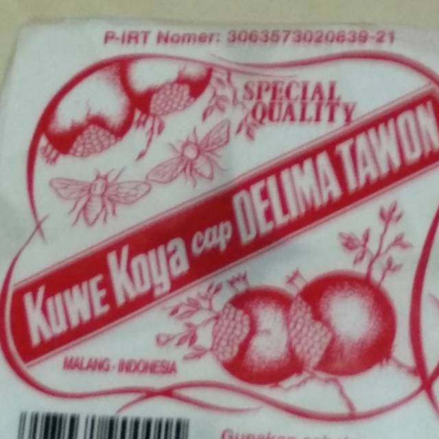 Kue koya cap delima tawon