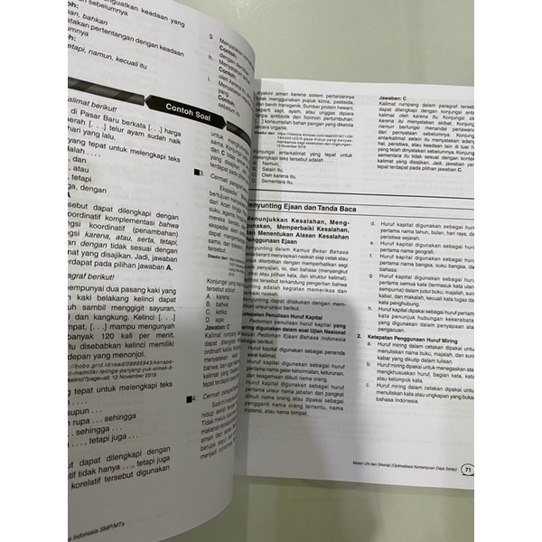Buku Detik Detik Ujian Nasional Bahasa Indonesia/ Bahasa Inggris SMP/MTS-6