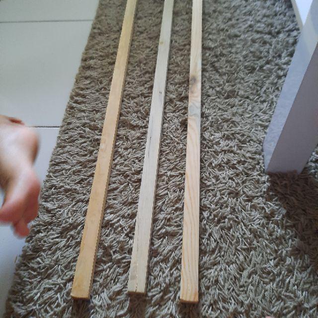 Kayu Kaso Jati Belanda 110x2.5x2cm Balok Kayu Reng Kecil (minimal 2batang)
