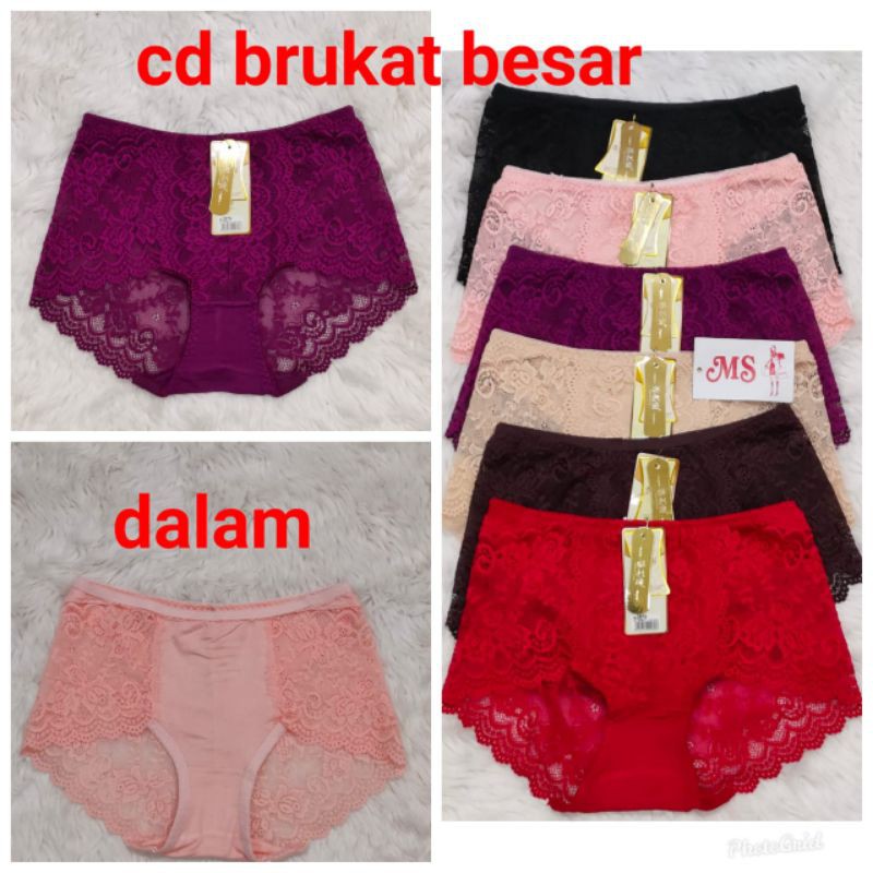CD Wanita 2070 Renda Brukat Transparan/cd cewek sexy import premium/CD Brukat jumbo terbaru