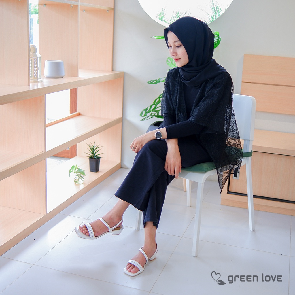 Green Love heels DEALOVA