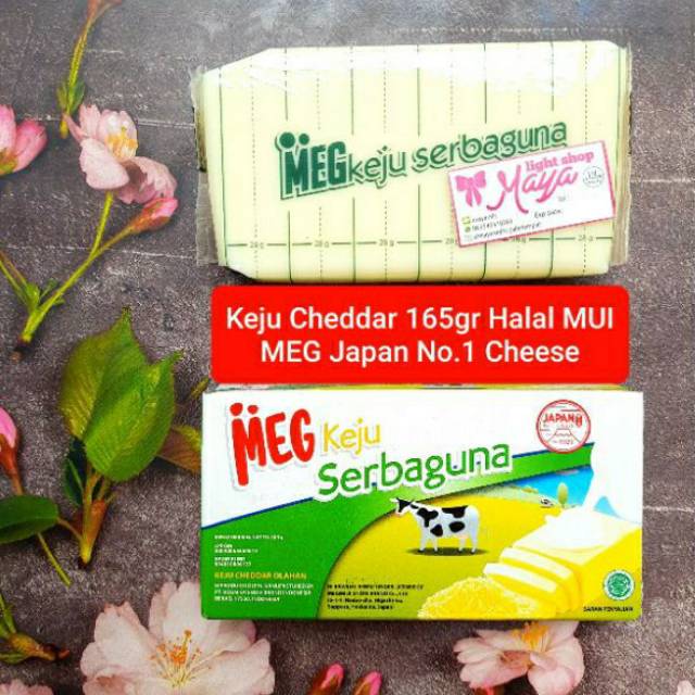 Cheese Keju parut blok termurah cheddar meg japan kraft all in one prochiz 165gr halal debm keto cheese murah