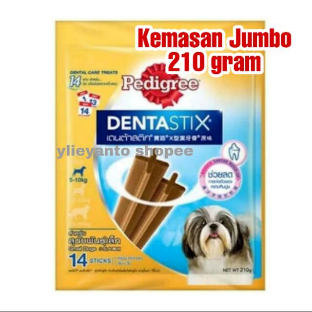 Dentastix Pedigree 210 gram small dog 5-10 kg / Dentastix 344 gram / snack anjing / cemilan anjing