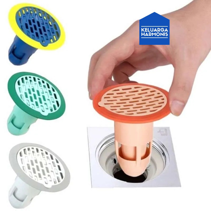 Saringan Lubang DRAINASE Kamar Mandi Filter Saluran Saringan Penutup Saluran Lubang Air Kamar Mandi Anti Bau Anti Mampet