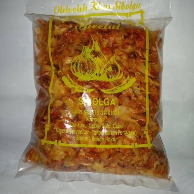 

Oleh oleh keripik Sambal Sibolga 250gr