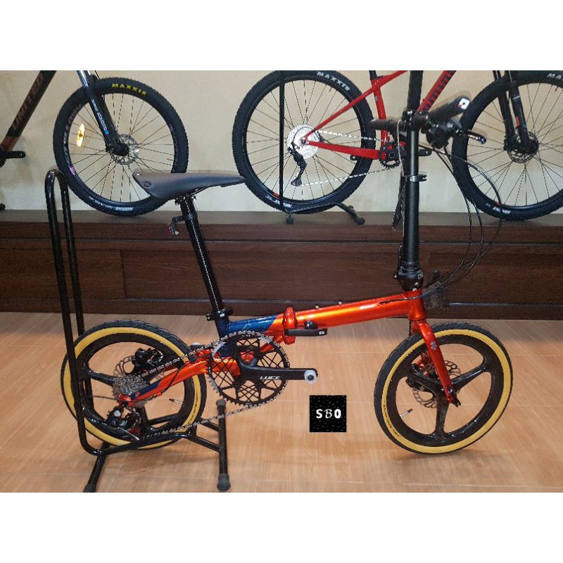 Folding 16 Inch Camp Hazy 11 speed Velg Carbon