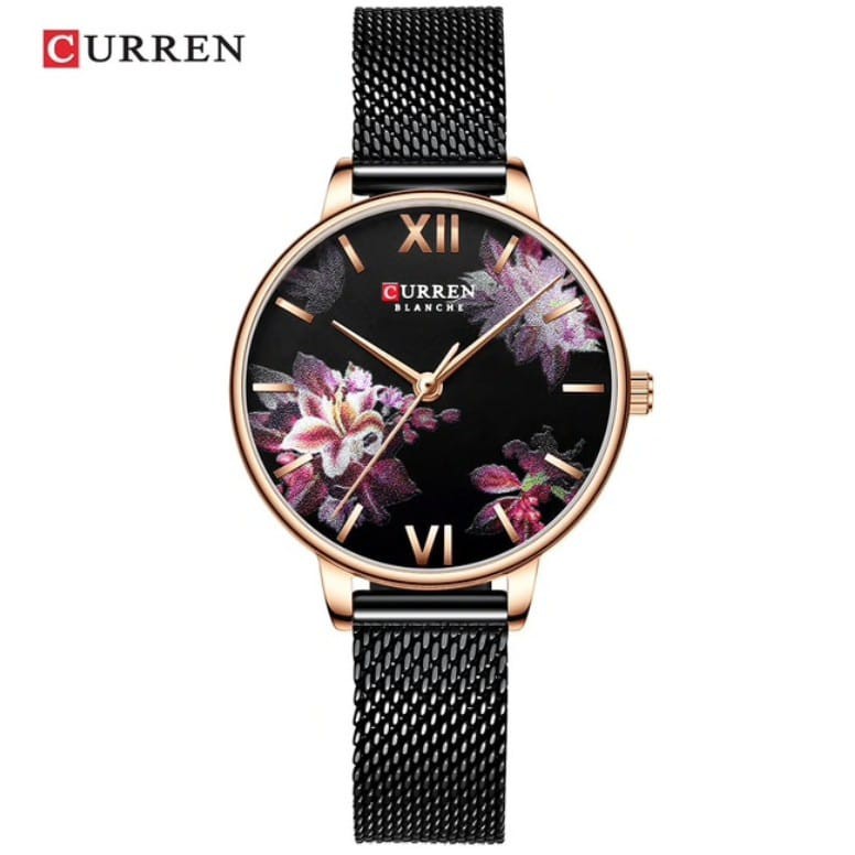 JAM TANGAN WANITA CURREN 9060 ORIGINAL TAHAN AIR