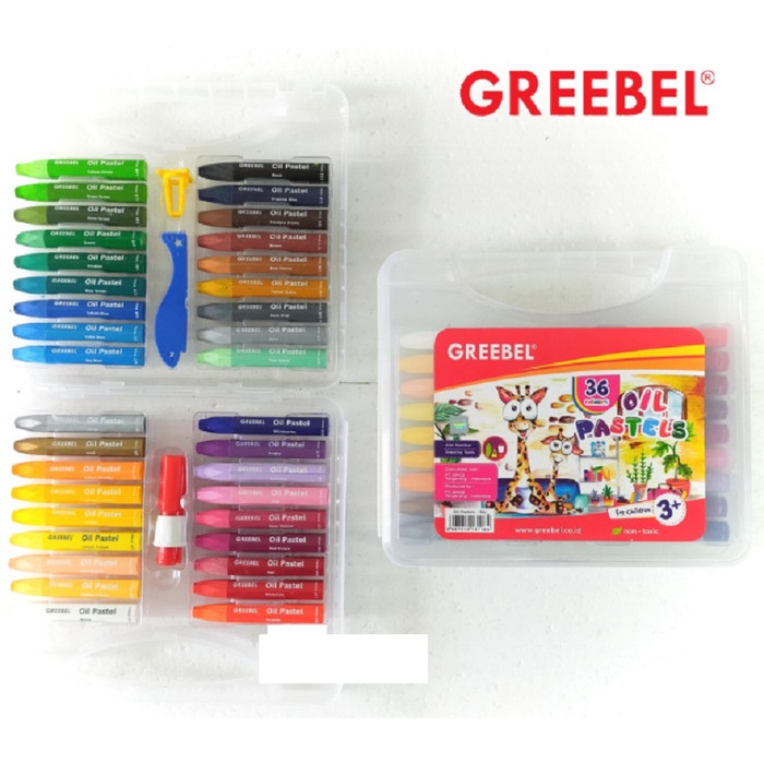 

warna Greebel artists oil pastels crayon krayon colors alat Oil Pastel