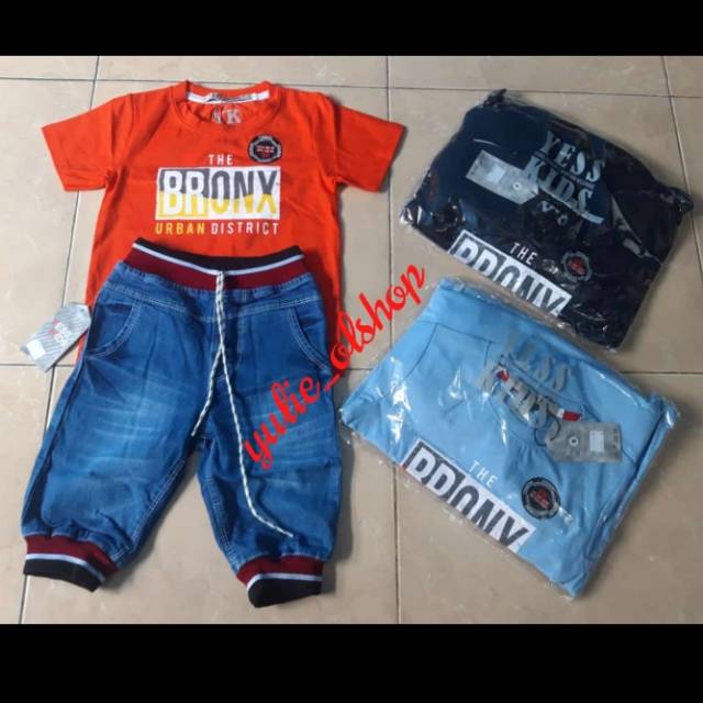 Setelan Yess Kids Jeans Joger